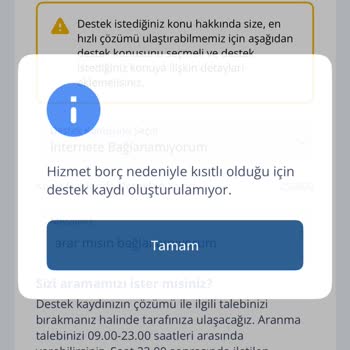 TurkNet Borç Mesajı Ve Hizmet Kısıtlaması Sorunu