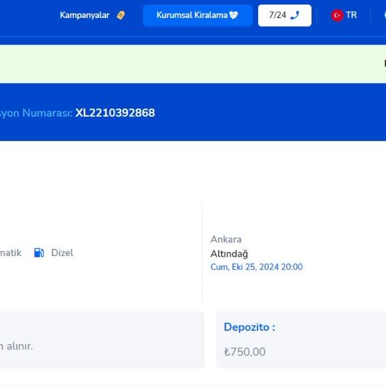 Son Dakika Araç İptali Ve İletişim Sorunları