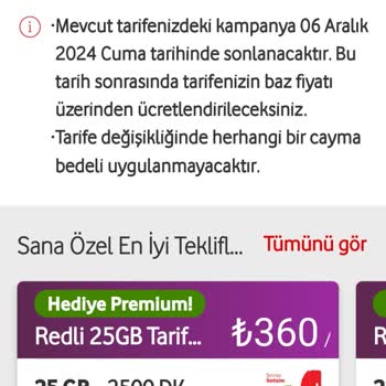 Vodafone Tarife Fiyatlarında Beklenmedik Artış