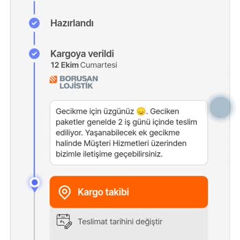 Yanıltıcı Teslimat Bilgisi İle Karşılaştım