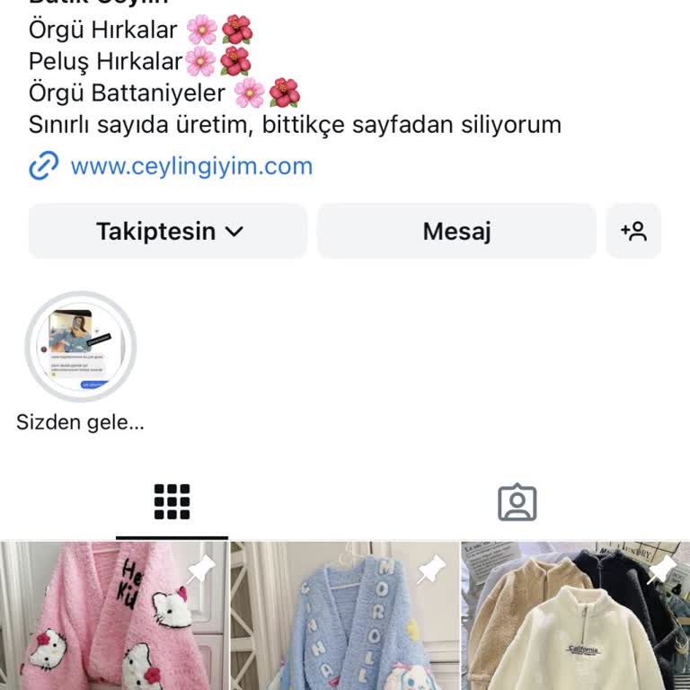 Ceylin Butik | Ceylingiyim.com Bez Parçası Göndermiş!