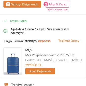 Trendyol'dan Aldığım Bavul Kayboldu: Ne Para Ne Bavul!