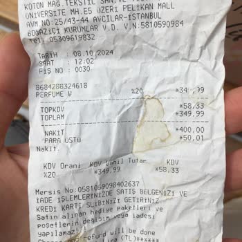 İade Edilemeyen Parfüm Ve Mağaza Politikası