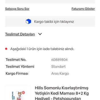 İdefix Kedi Maması Teslimatında Yırtık Paket Sorunu