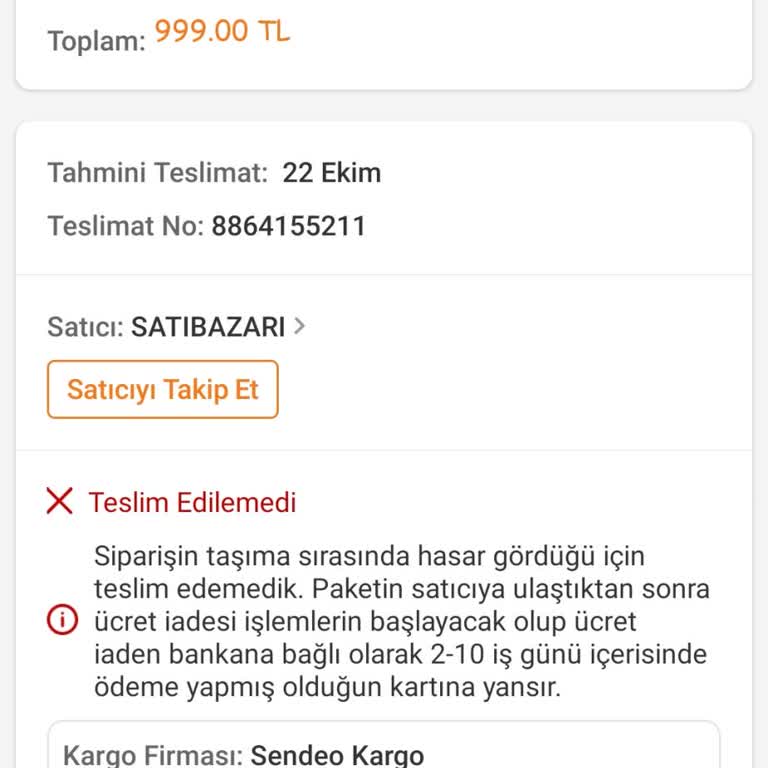 Teslim Edilmeyen Masa Ve Artan Fiyat Şikayeti