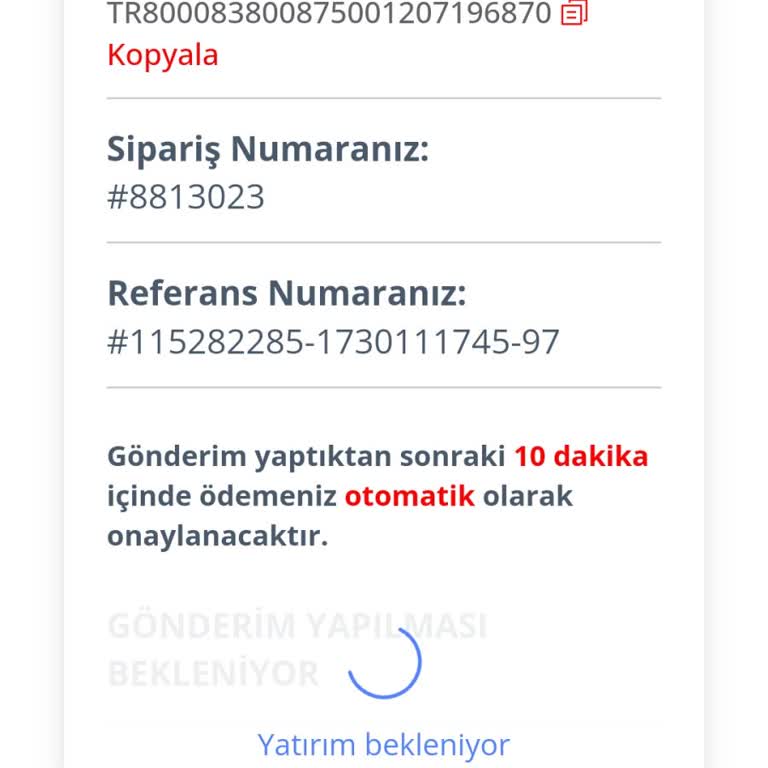 Banka Hesabına Geçmeyen Para