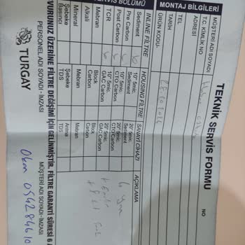 Su Arıtma Cihazı Arızası Ve Yetersiz Teknik Destek