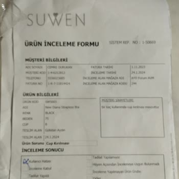 Suwen'den Aldığım Sütyen Kısa Sürede Kırıldı