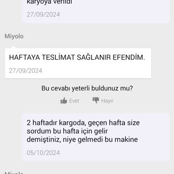 40 Gündür Teslim Edilmeyen Çamaşır Makinesi Mağduriyeti