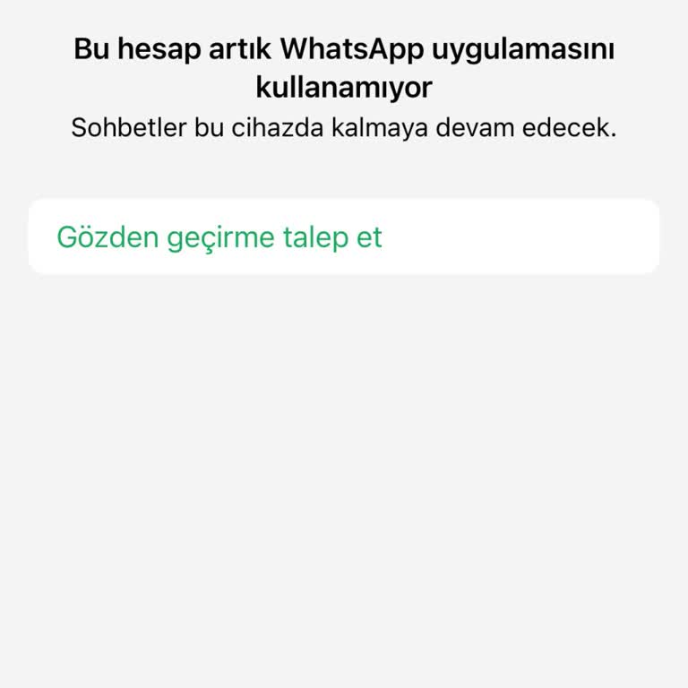 WhatsApp Hesabım Kapandı, Ders Bilgilerine Ulaşamıyorum