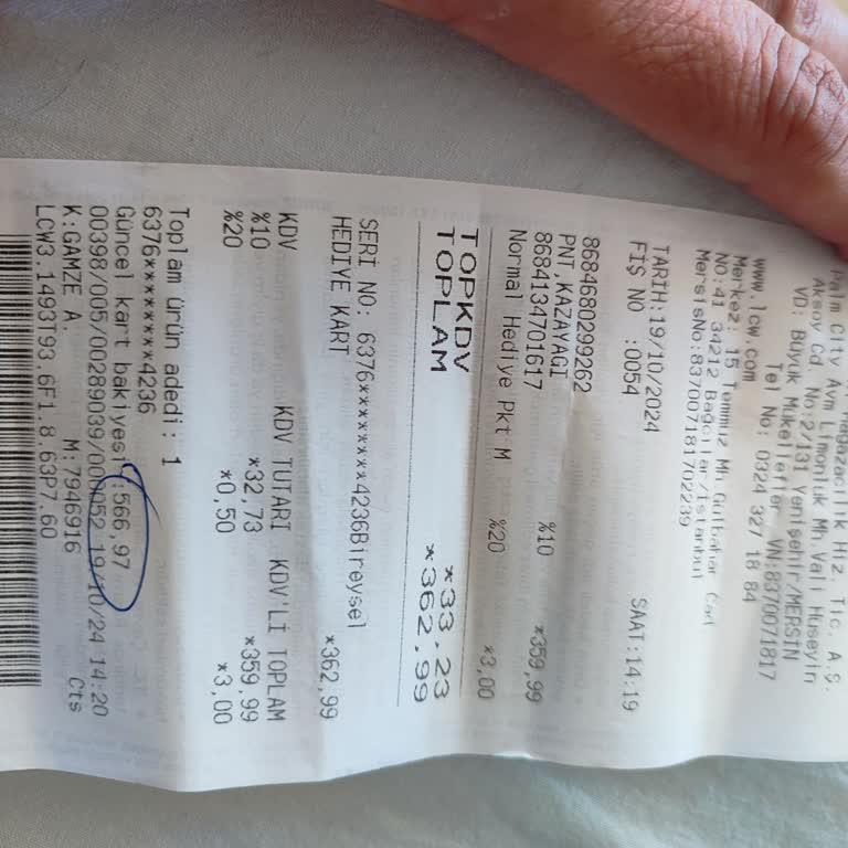 LCW Hediye Kartı Kaybı İçin Çözüm Bekliyorum!