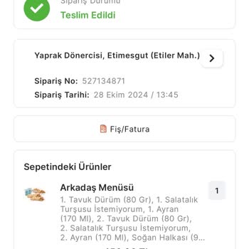 Geciken Sipariş Ve Yanıltıcı İletişim Sorunu