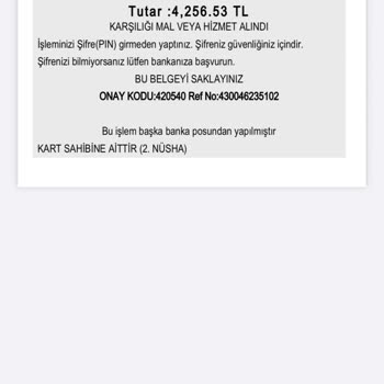 Konaklama Yapmadığım Halde Kartımdan Para Çekildi