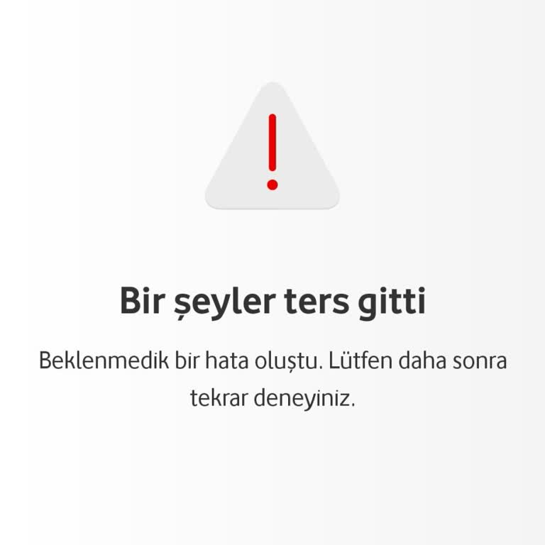 Vodafone Mobil Ödeme Limitleri Hatası