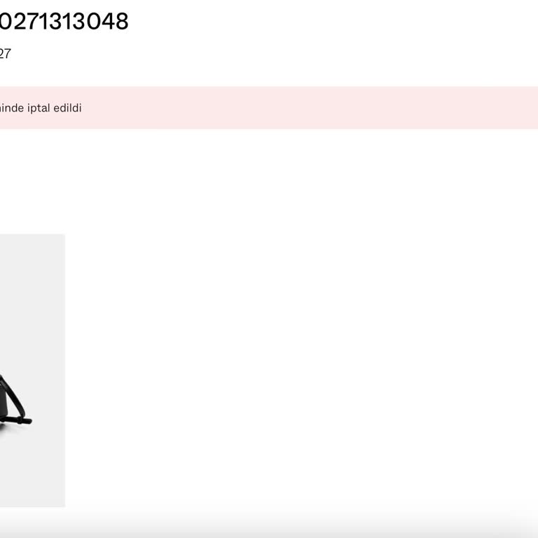 İndirimli Çanta Siparişi İptali Sorunu