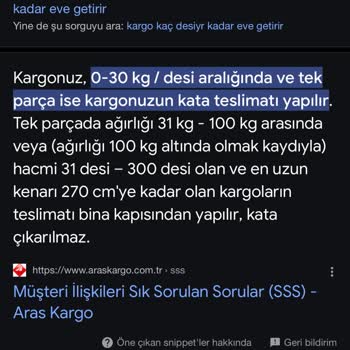 Kargom Kapıya Teslim Edilmiyor!