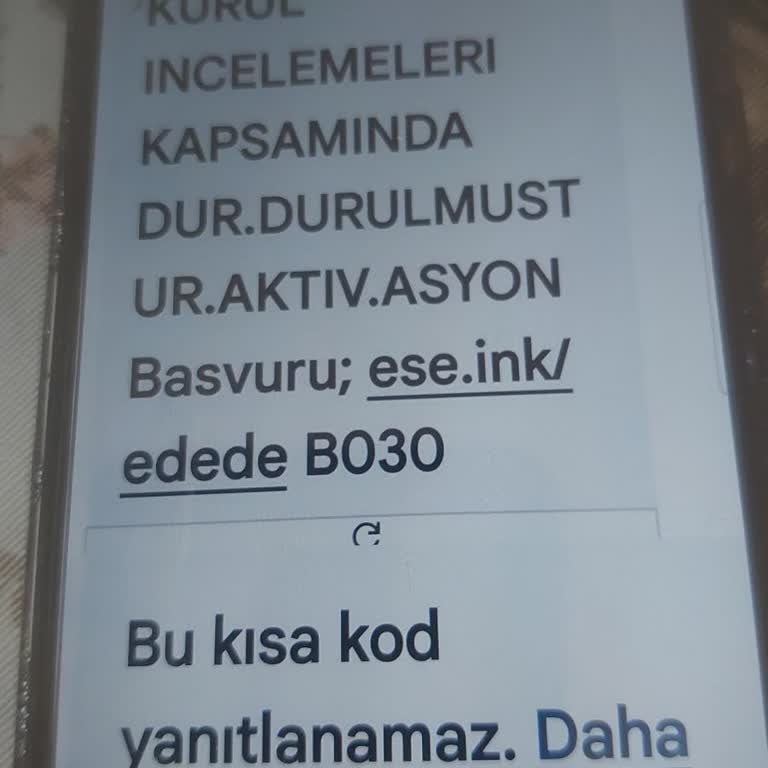 Yanlış Hesap Dondurma Bildirimi