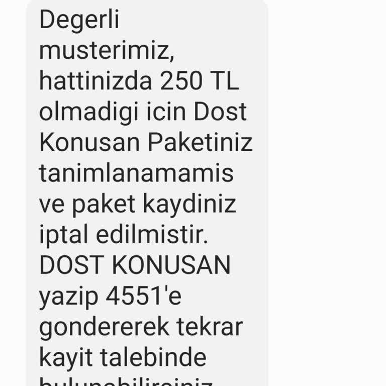 Yanlış SMS Yönlendirmesi Ve Çifte Paket Yenileme Sorunu