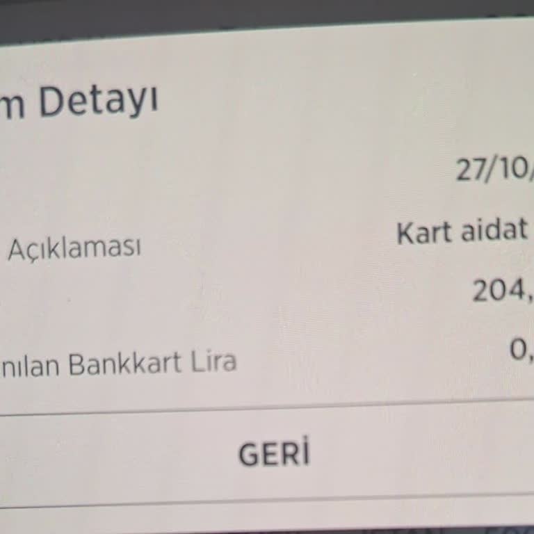 Haksız Kart Aidatı İadesi Talebi