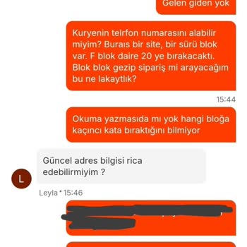 Sipariş Adresine Ulaşmayan Kurye Ve Eksik İletişim