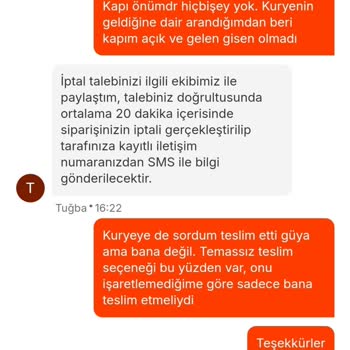 Sipariş Adresine Ulaşmayan Kurye Ve Eksik İletişim