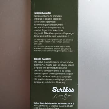 Scrikss Ömür Boyu Garanti Ama Müşteri Hizmetleri Yok