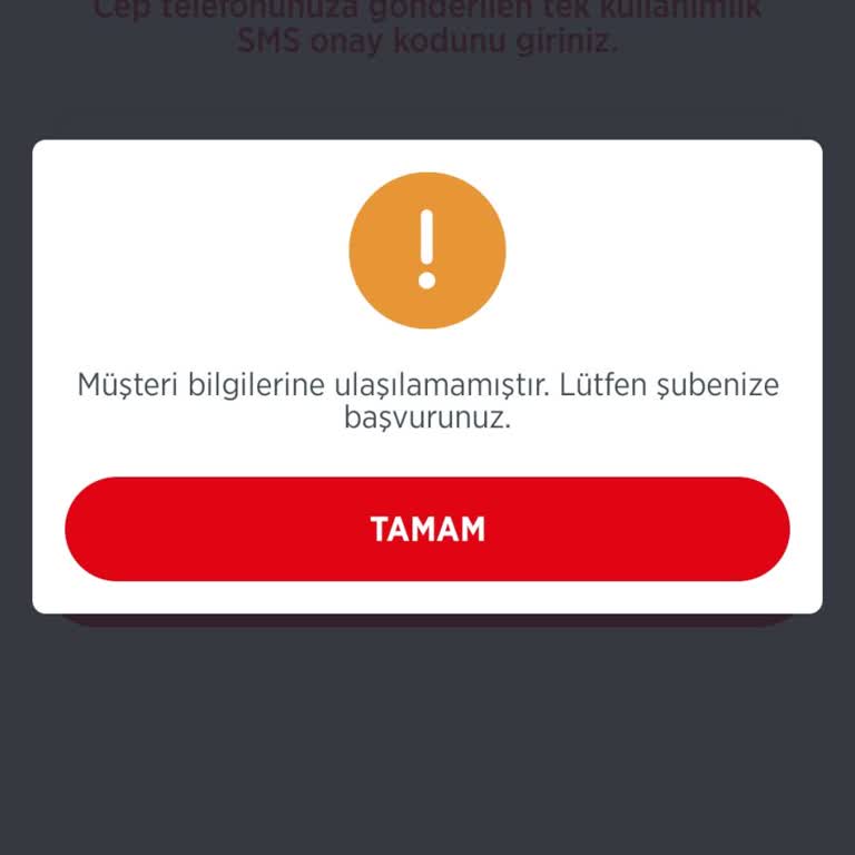 Mobil Şube Şifre Yenileme Sorunu