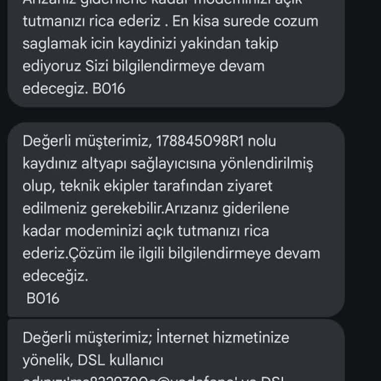 Vodafone İnternet Bağlantı Sorunu Ve Cayma Bedeli Mağduriyeti