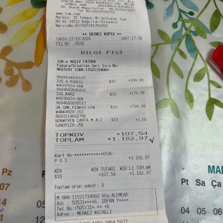 LCW Mağazasından Alınan Ürünlerin Faturaları Neden Mail Adresime Ulaşmıyor?