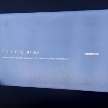 Philips TV'de Google Hesap Giriş Sorunu