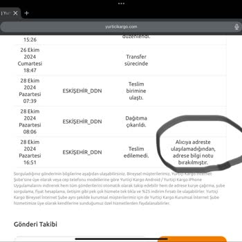 Yanlış Teslimat Notuyla Mağduriyet