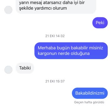 Siparişimin Peşinde Koşuyorum!