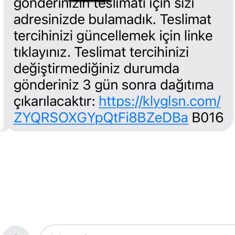 Kargo Şirketinin Yanıltıcı Teslimat Bildirimi