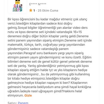 Yanlış Kitap Gönderimi Ve Güvensizlik Sorunu
