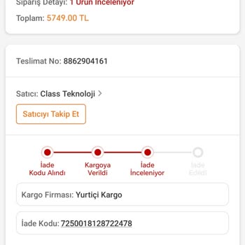Trendyol'dan Aldığım Telefonun Batarya Sorunu Ve İade Sürecinde Mağduriyet