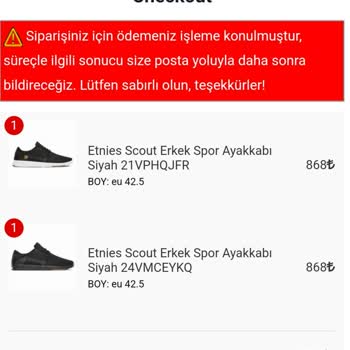 Sipariş Teslimatı Ve Ödeme Sorunu