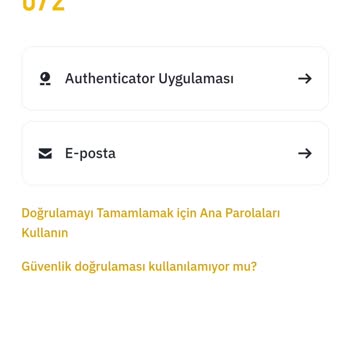 Binance Authenticator'da KEY Anahtarı Sorunu