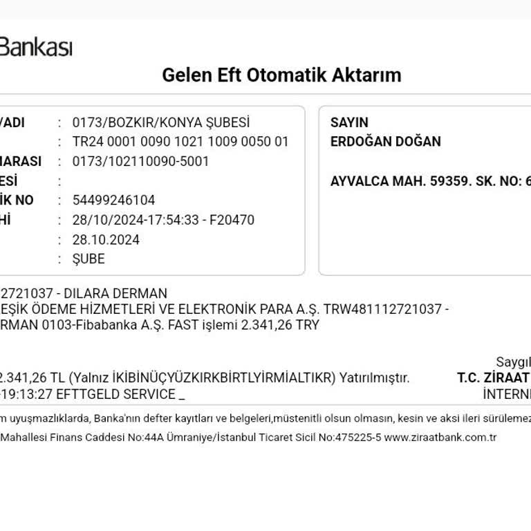 Hesabıma Bilinmeyen Kaynaktan Yapılan Şüpheli EFT