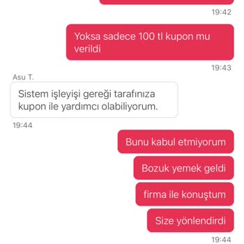 Yemeksepeti'nde Tuzlu Yemek Ve Yetersiz İade Süreci