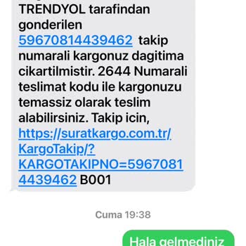 Sürat Kargo'nun Teslimat Sorunu