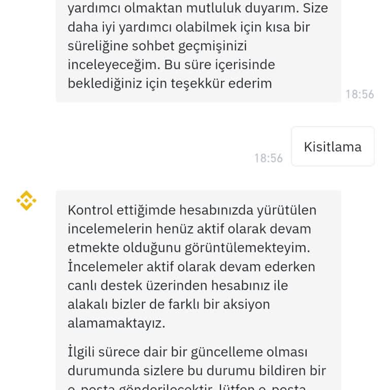 Binance TR'de Çekim Blokesi Ve Destek Hattı Sorunu