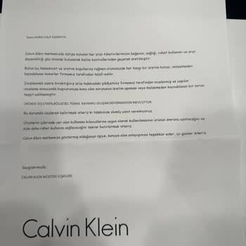 Calvin Klein Sweatshirt'ün Hızlı Deformasyonu