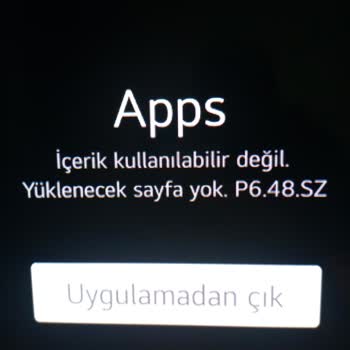 TV Uygulama Marketine Erişim Sorunu