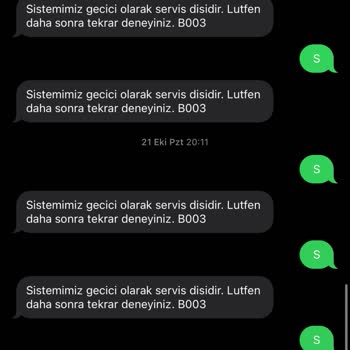 Mesaj Servisi Sorunu Ve Yetersiz Destek