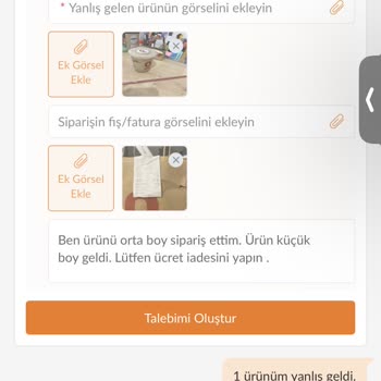 Yanlış Sipariş Ve İade Reddi