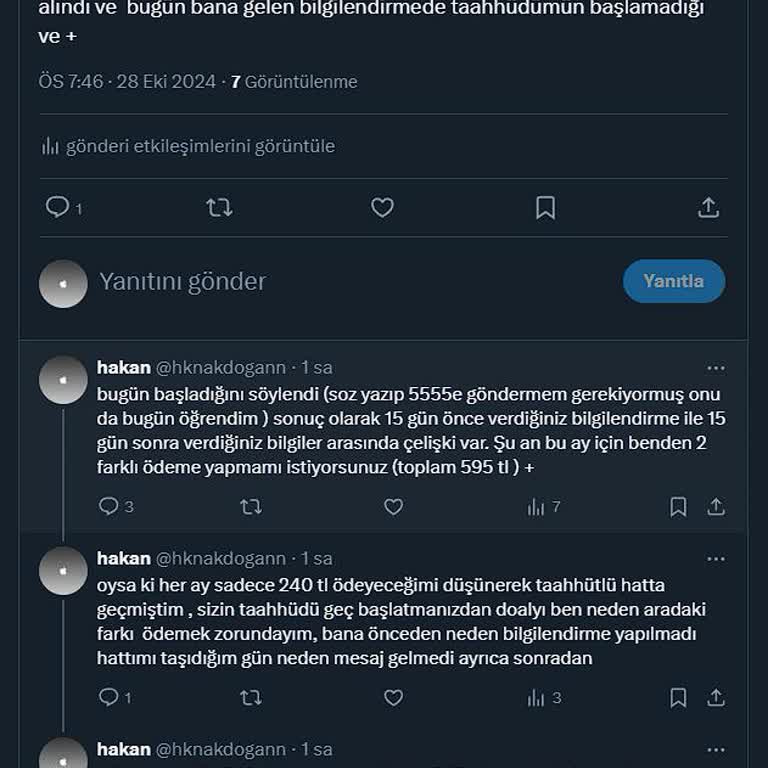 Taahhüt Sonrası Yanlış Bilgilendirme Sorunu