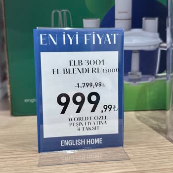 İade Edilemeyen Blender Krizi: English Home'da Hayal Kırıklığı