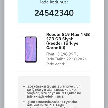 Yanlış Ürün Ve Geciken Para İadesi Sorunu