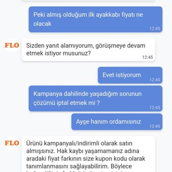 FLO Online'da Eksik Ayakkabı Teslimatı Ve İletişim Sorunu