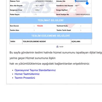 Geciken Kargo Teslimatı: Hediye Ürün Zamanında Ulaşmadı